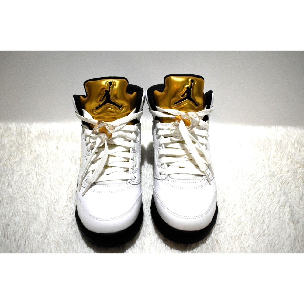 Air Jordan 5 Retro Olympic Gold Medal Sneakers size 7Y boys